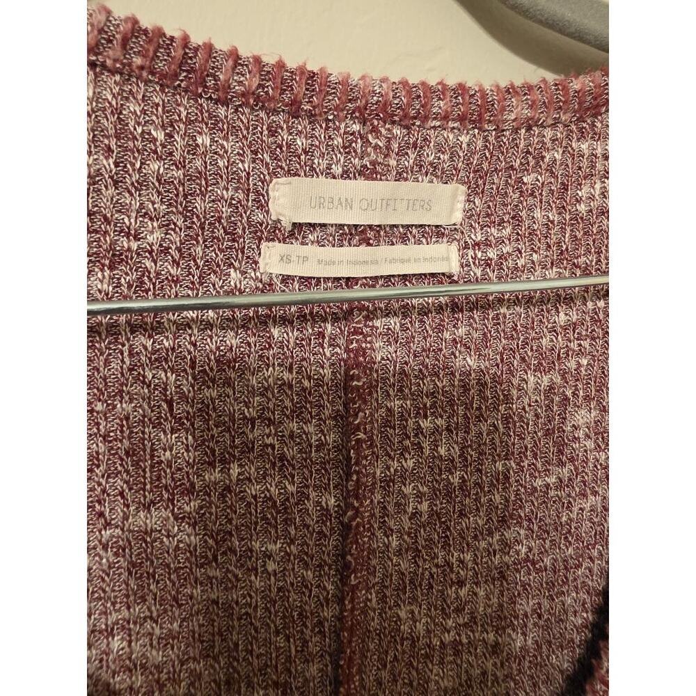 🧵🍷 Urban Outfitters Ribbed Knit Wrap Dress – XS/TP - Picture 3 of 6